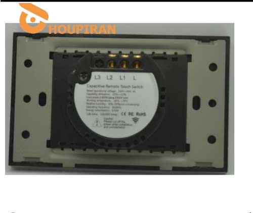 2gang 2way remote RF433 switch ,1000Wgang,2000W total